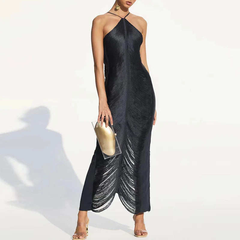 Metallic Fringe Golden white pink black Party