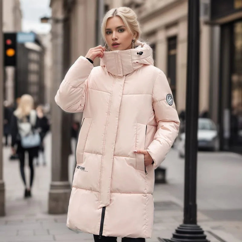 A Casual Warm Jacket Female Cute Women Down Cotton Coat