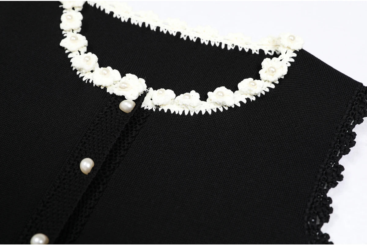 Sandro Knitted Black dress