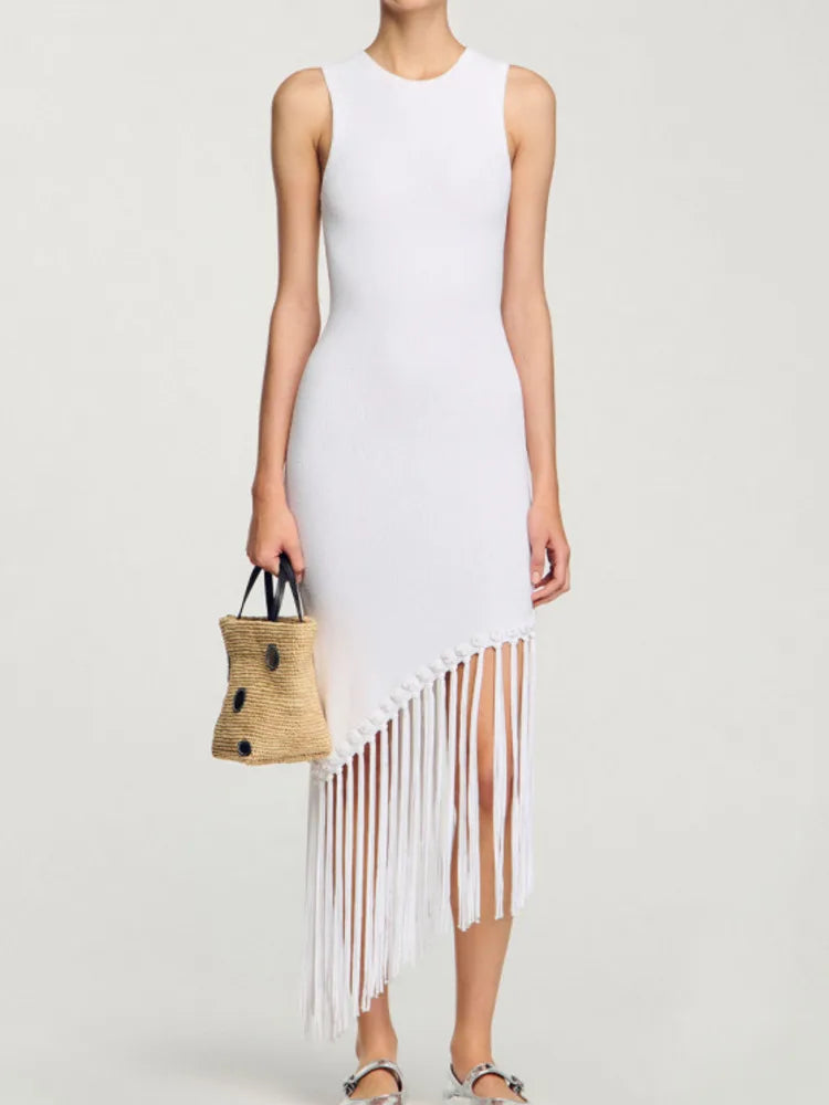 French Socialite Hem Tassel Sli