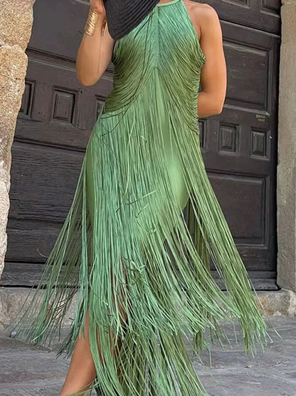 Celebrity TAssel dress