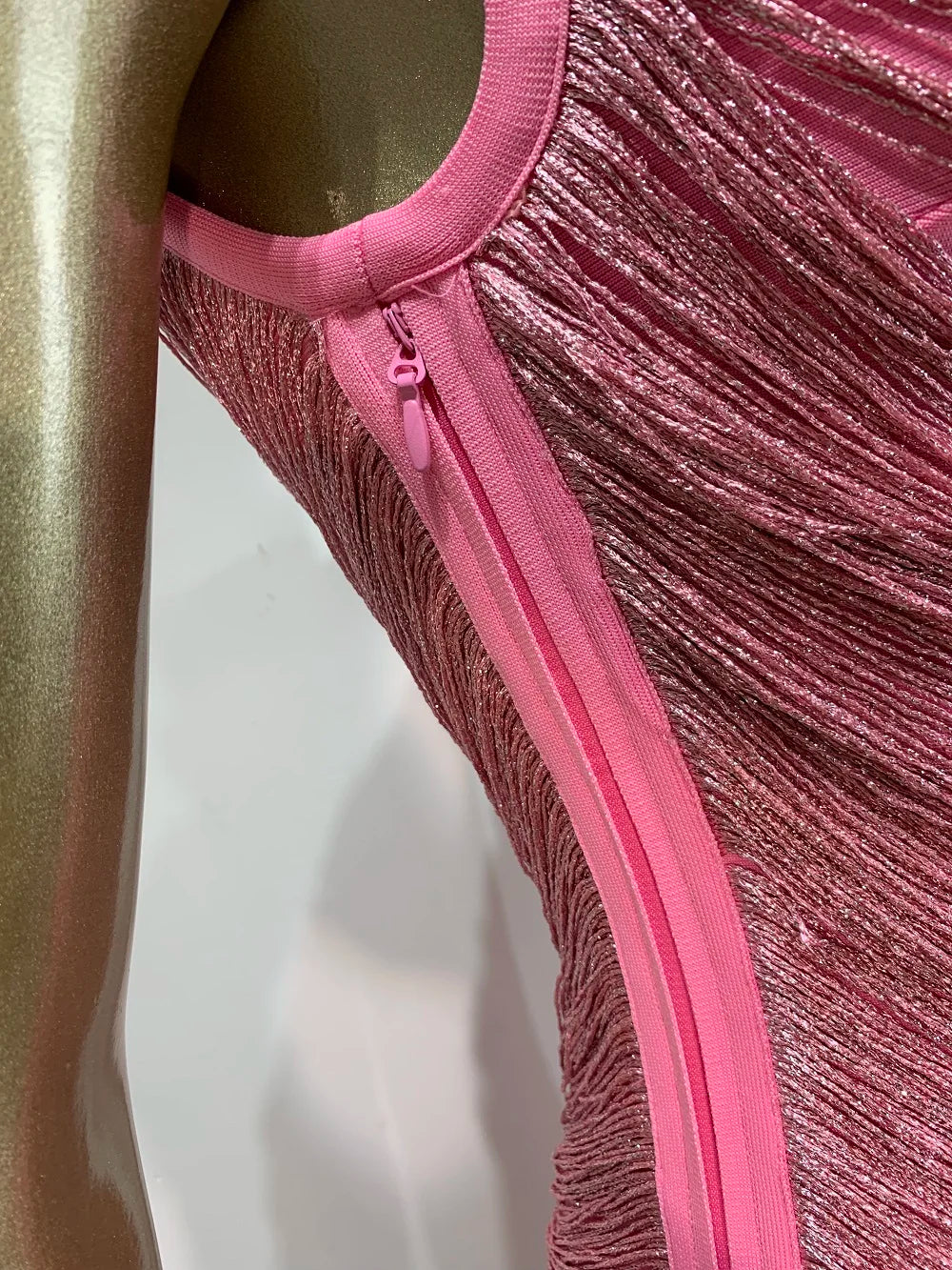 Pink Silk Tassel Clio Spark Dress