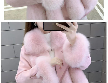 Women's Short Faux Coat Autumn Winter Imitation