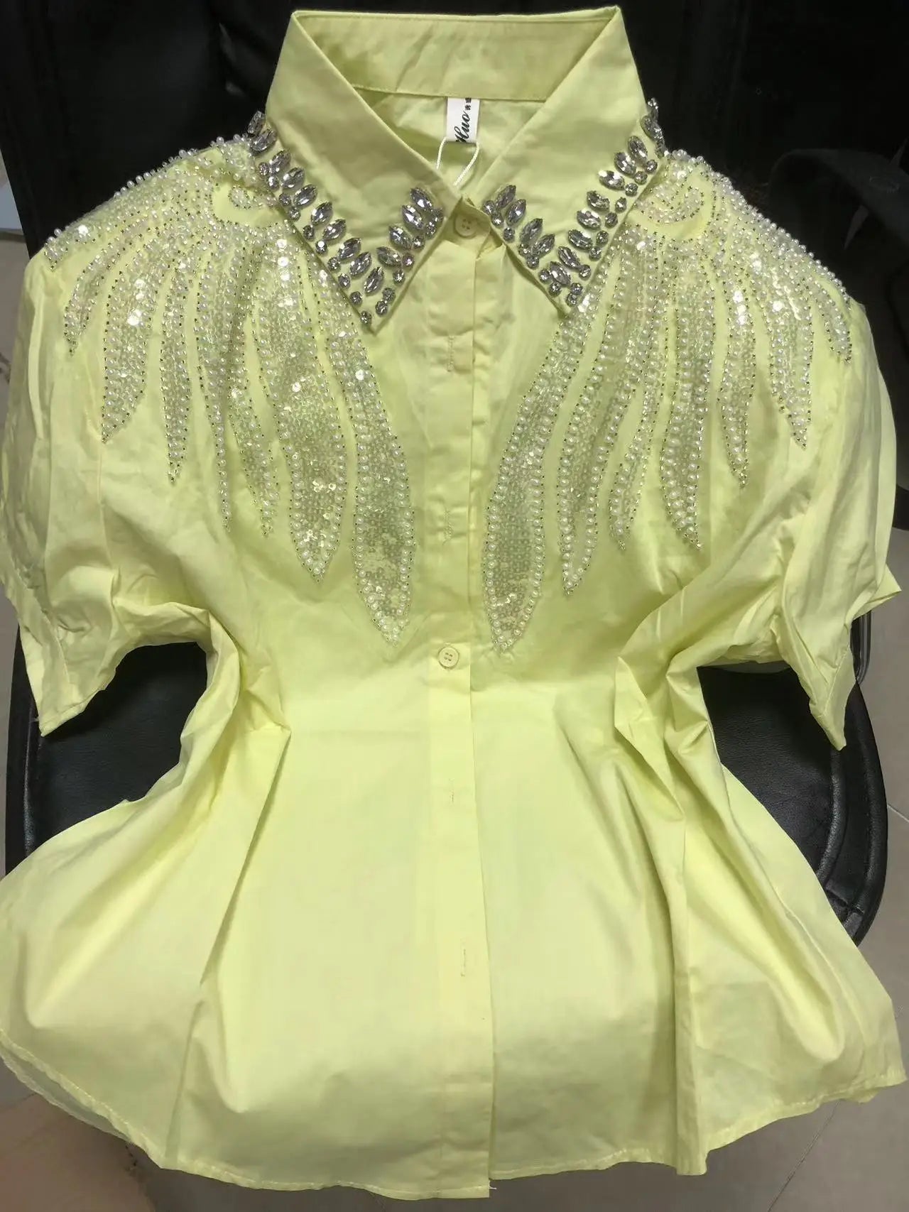 The Royals Collection - Sequined Embroidery Cotton Blouses