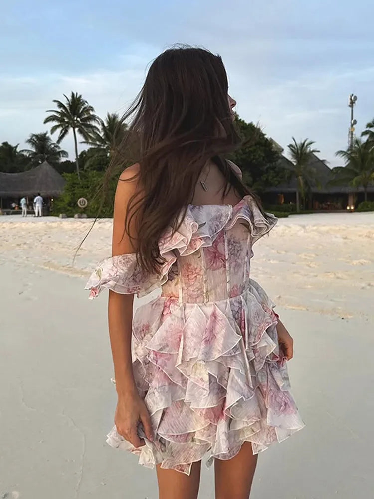 2 Layer Ruffle Backless - Shellss