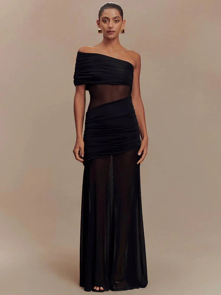 Off-shoulder Strapless Party Long Dress