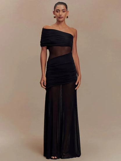 Off-shoulder Strapless Party Long Dress