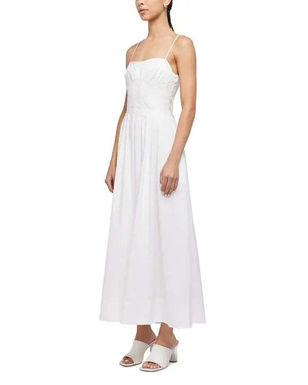 Ele High Waist White Dr JS Beautiful Beach Vaion Gown with Soft Light Filter Built-in Cotton Blend Svel X Ver... - Shellss