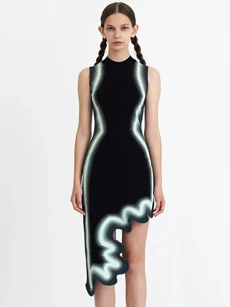 ph5 Playful POSH Wavy asymmetrical dress - Shellss