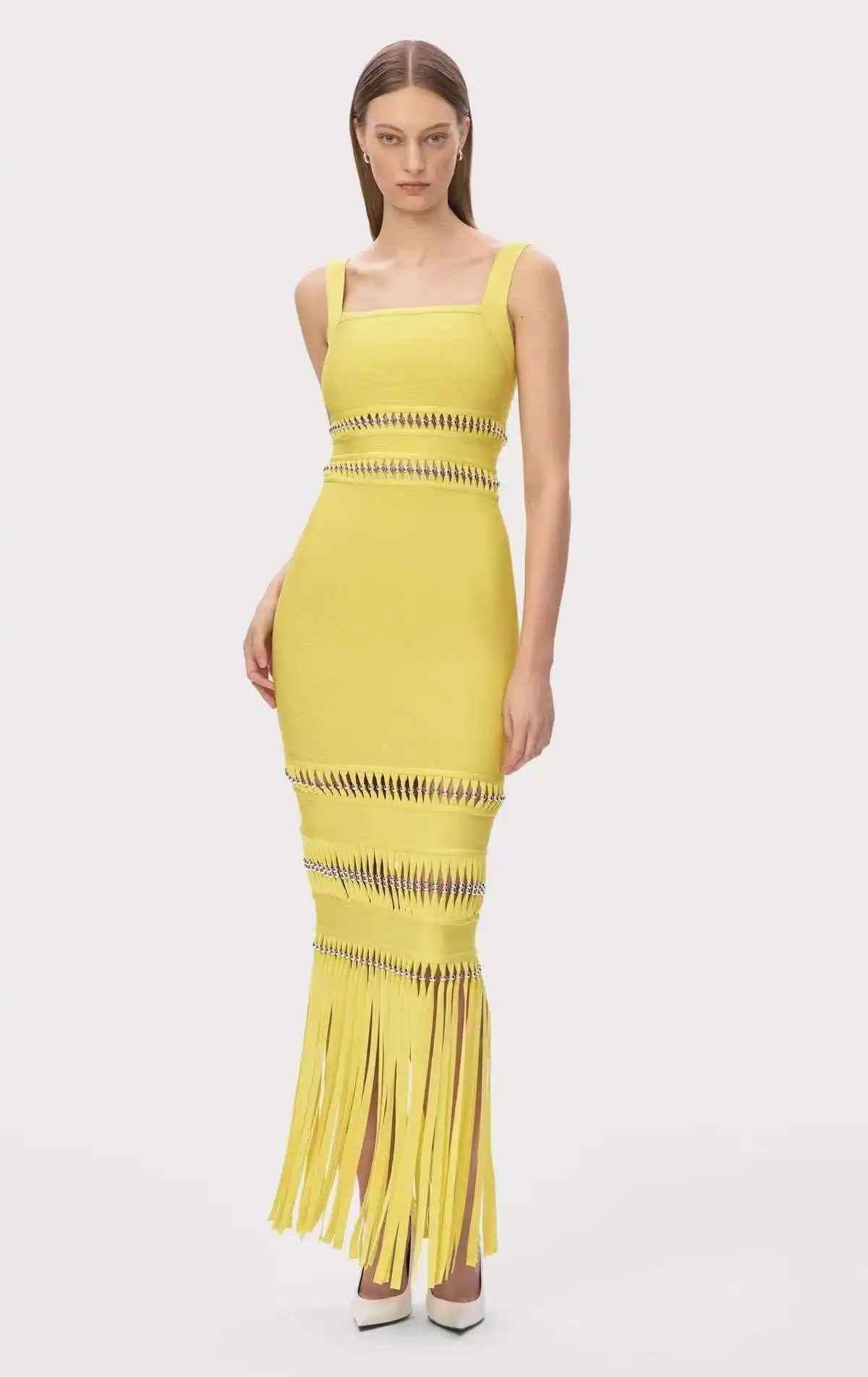 Celebrity Dress Fringe Tassel