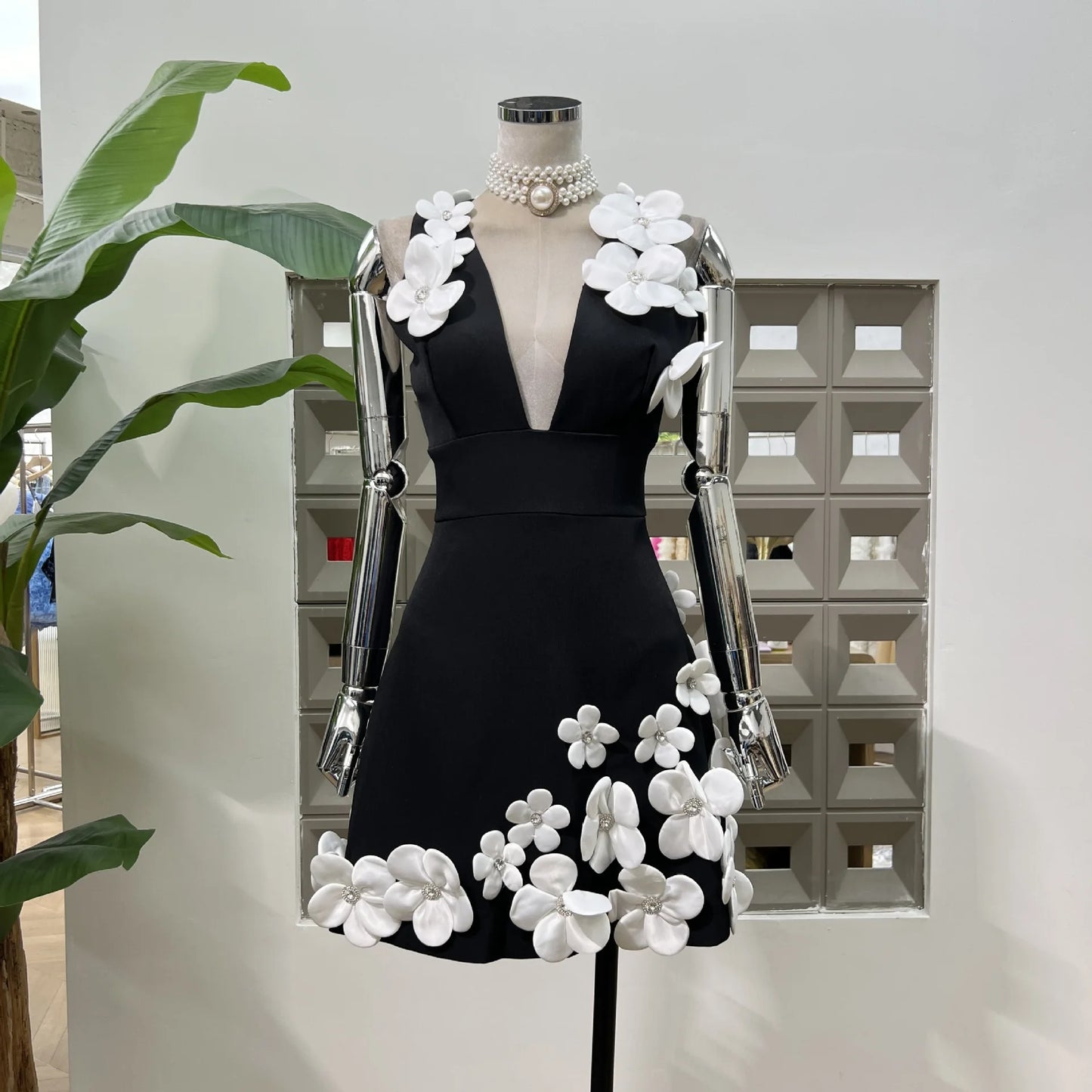 Flower Mini Dress