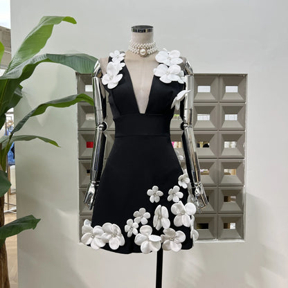Flower Mini Dress