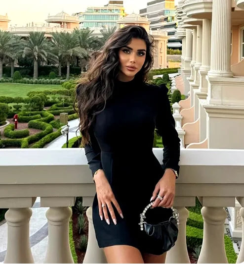 Elegant Bow Mini Dress