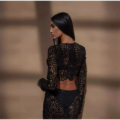 Lace skirt set