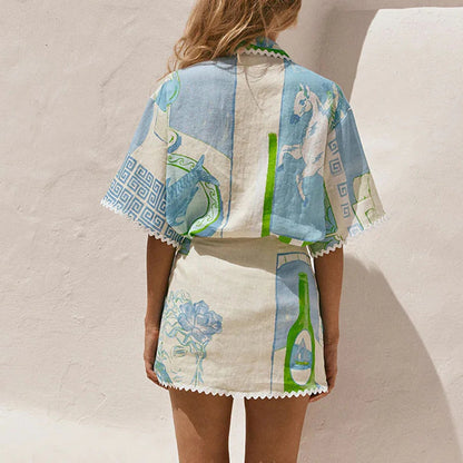 2Piece Set Pockets with skort