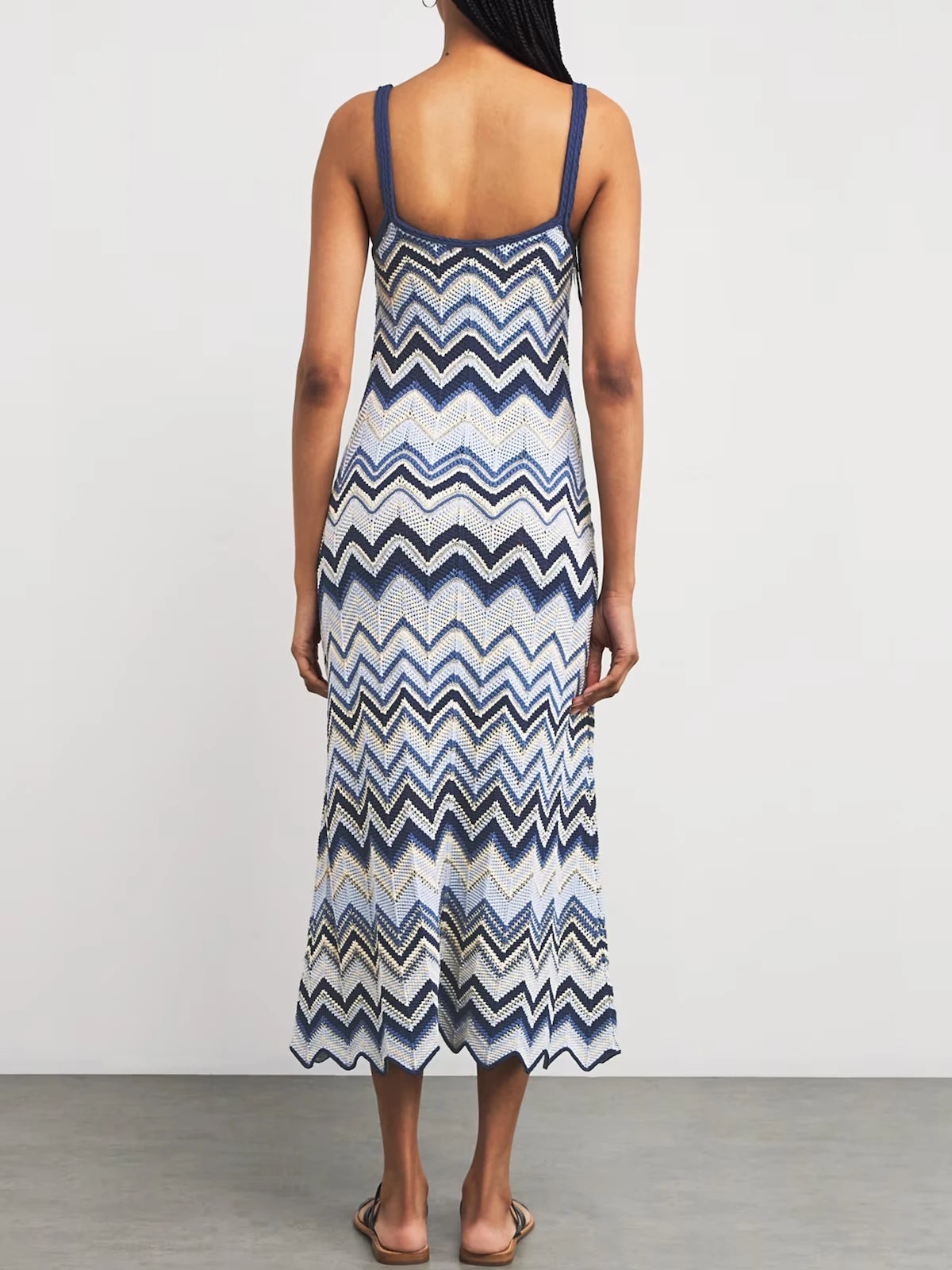 Sandro ZigZag Knit Dress