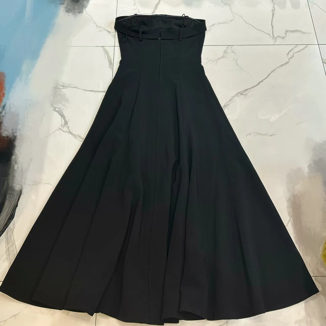 Women strapless maxi dress Elegant Fashion long dress - Shellss