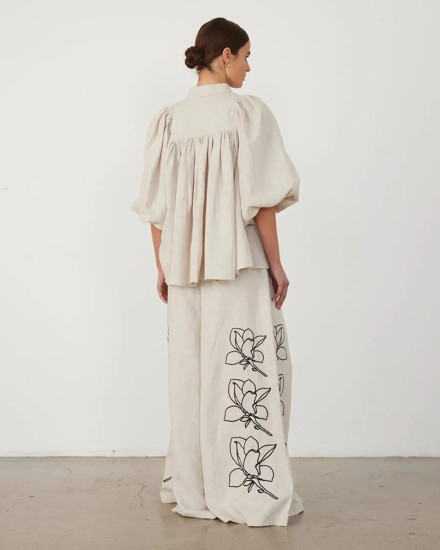Cotton Linen Set Loose