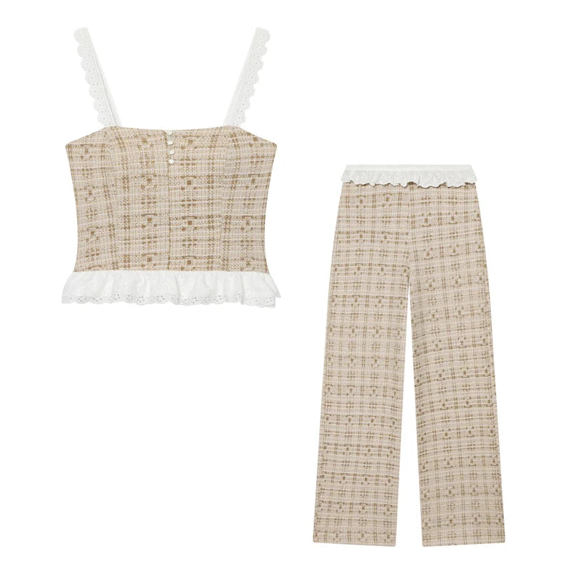 Zara Ruffle Pants Set