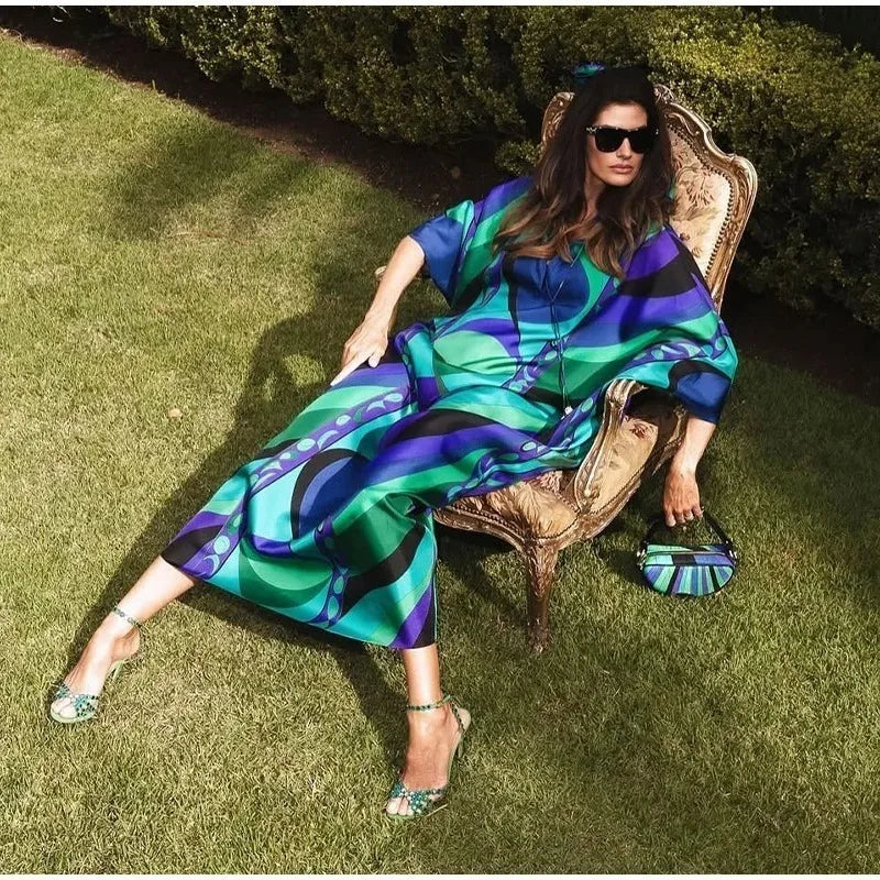 Celebrity Pucci print kaftan