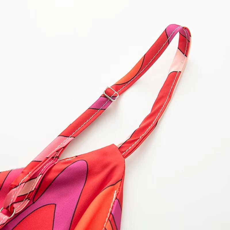 PInk Red Long Dress Pucci