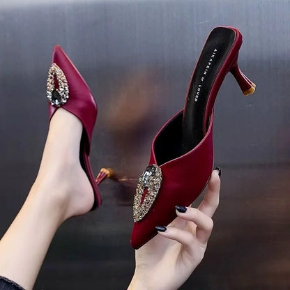 Designer Rhinestone Heels- Super Classy