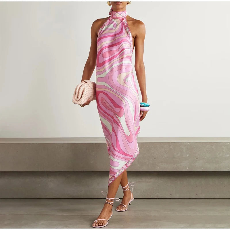 Pucci Summer Backless Pink Dress
