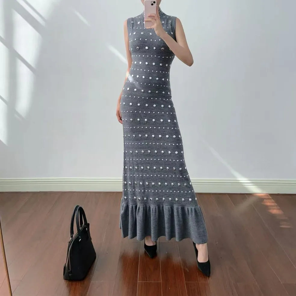 Classy Sandro Riveted Grey - Same day delivery - Shellss