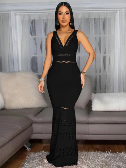 Knit Party Long Dress