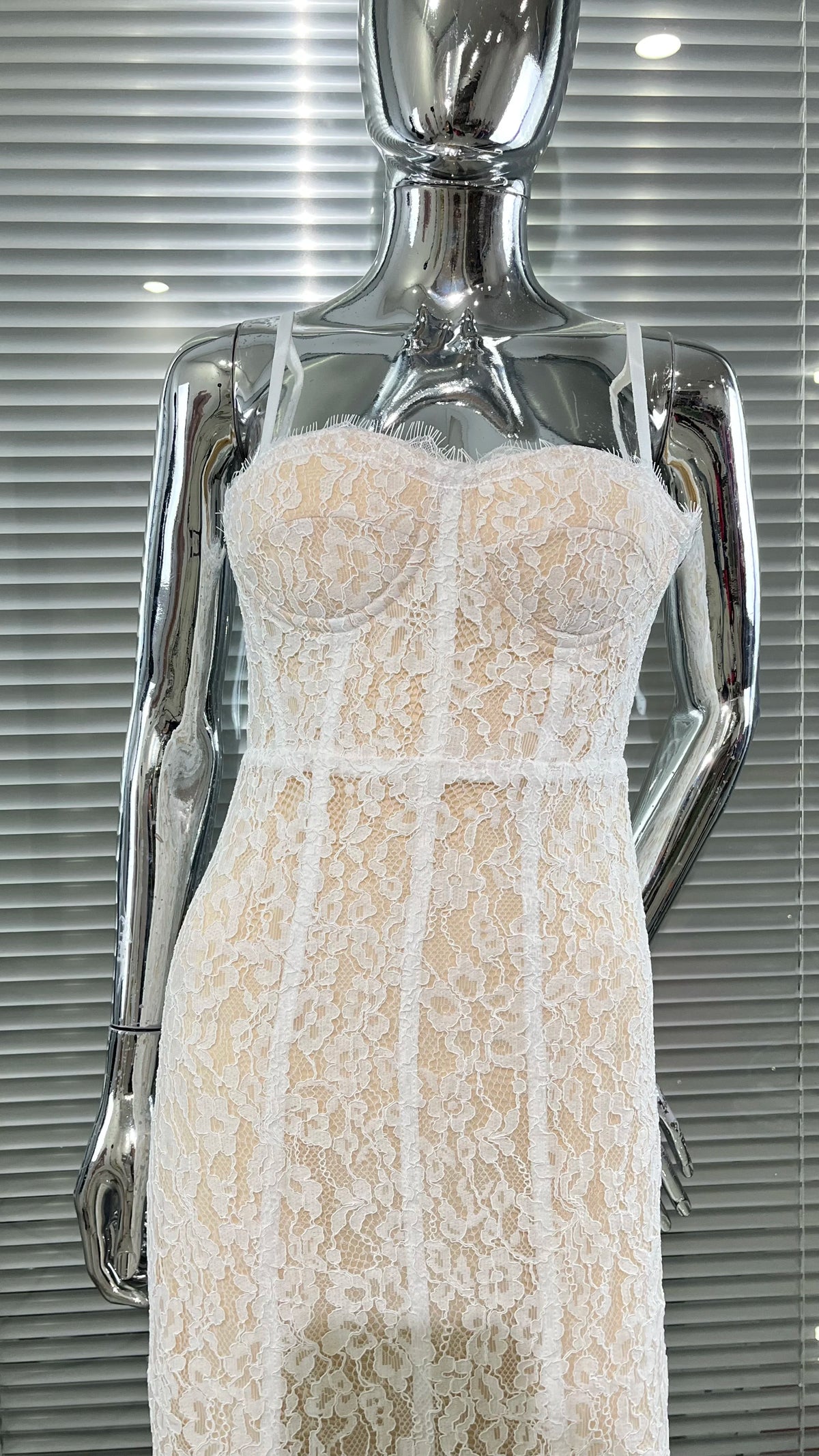 2025 Sexy See Through Lace Spaghetti Sleeveless Bodycon Long Dress Elegant Woman Party Vestido Celebrity Evening Party Outfit - Shellss
