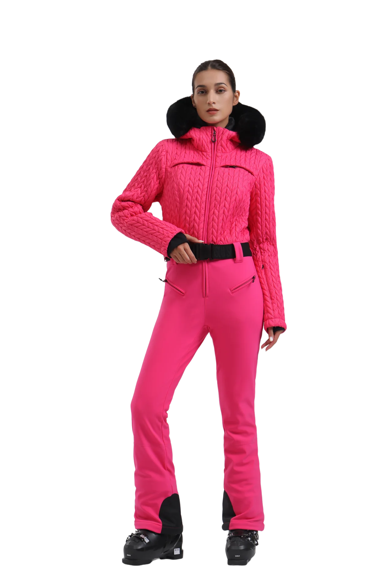 One-Piece Ski Suit Thickened Thermal Overalls Snowboard Jacket Jumpsuits Slim Fitting Ski Set Wind Proof Waterproof