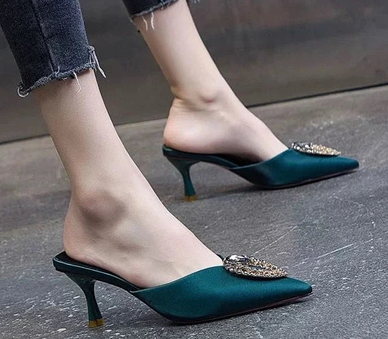 Designer Rhinestone Heels- Super Classy