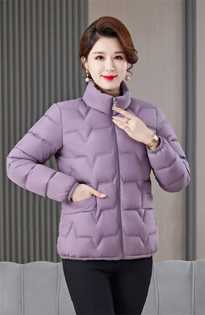 Women's Winter Parka 2025 New Casual Versatile Mom Down Cotton Jacket