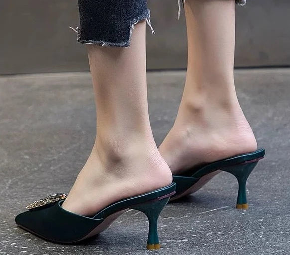 Designer Rhinestone Heels- Super Classy