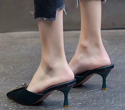 Designer Rhinestone Heels- Super Classy