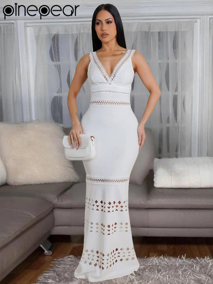 Knit Party Long Dress