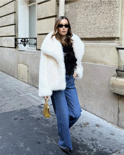 Luxury faux Fur Jacket