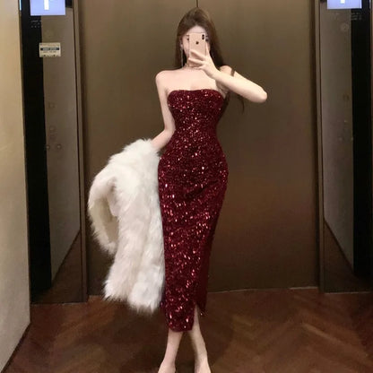 Party Embellished sequin Dress