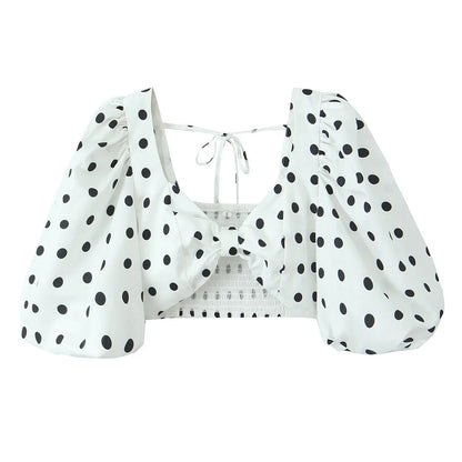 Polka Dot Top Skirt set