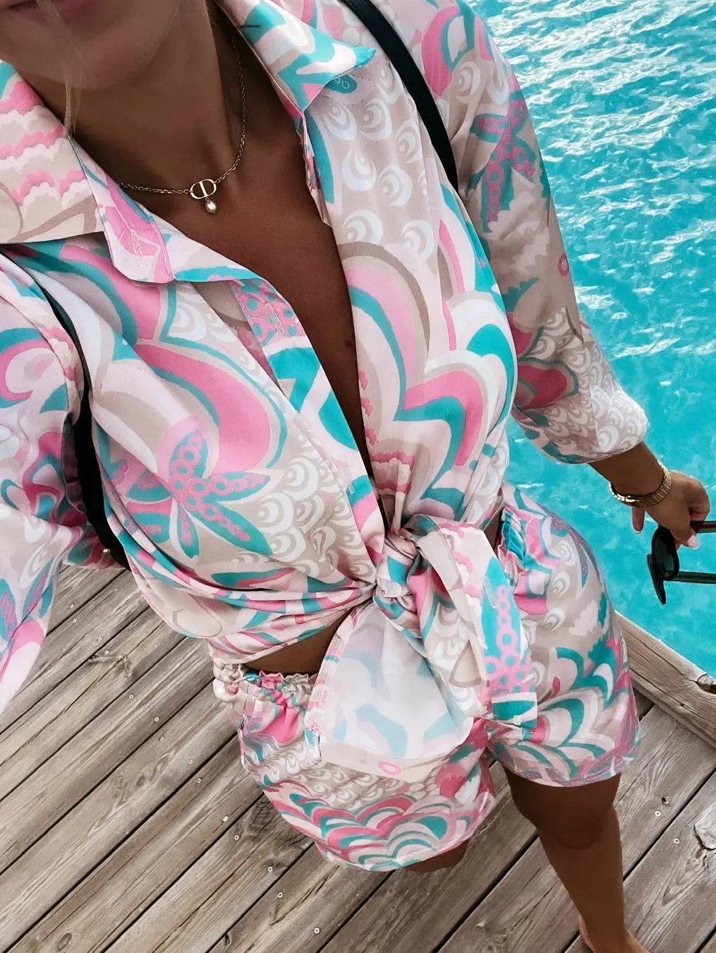 Chic Vintage 2-Piece Short Set