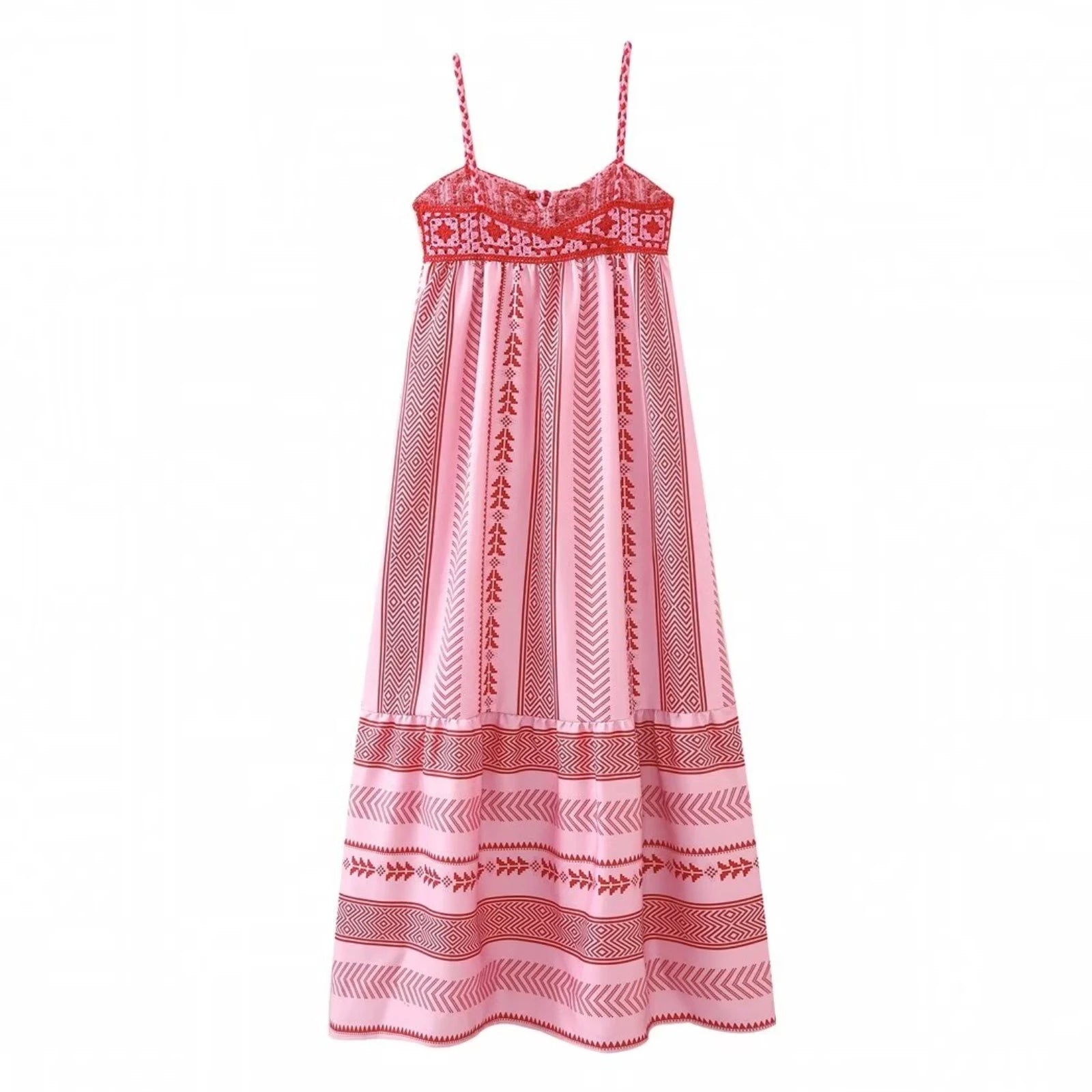 Zara Pink Resort Summer Dress