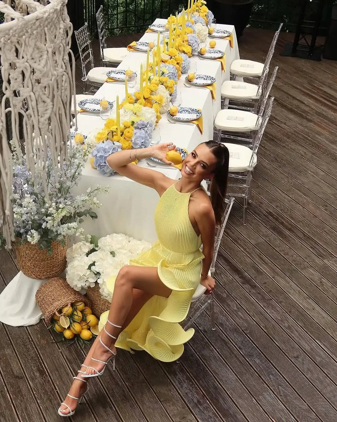 Celebrity Ruffled Dresses Clio