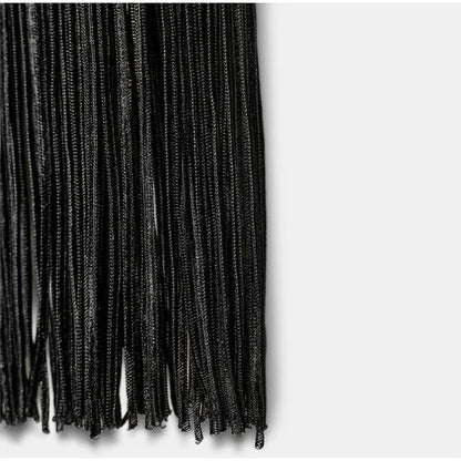 Party Tassel Dress halter neck celebrity