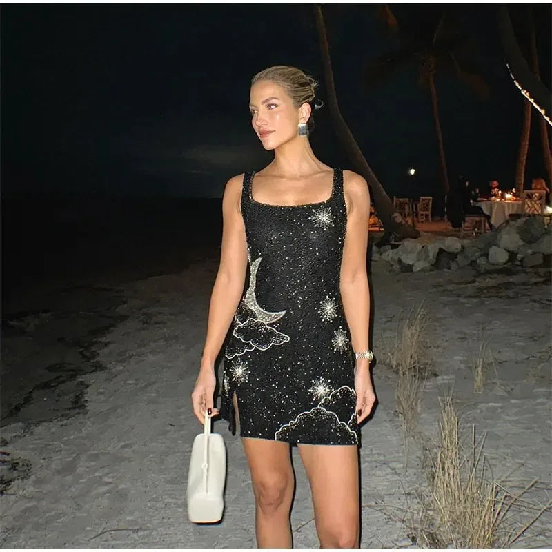 Sparkly A-line Dress Clio