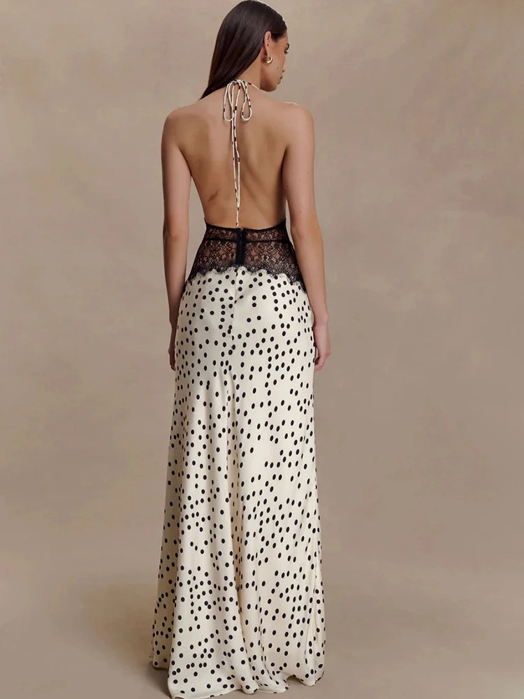 Polka dots with lace waist clio - Shellss