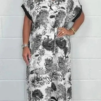 Dior Print Satin Dress