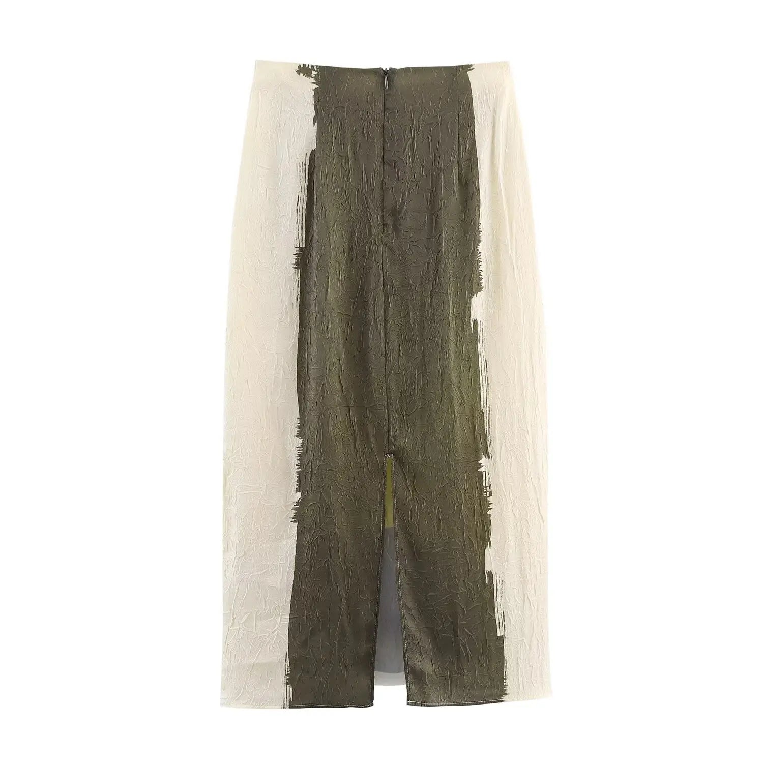 Printed Crepe Skirt