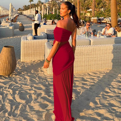 Off-shoulder Strapless Party Long Dress