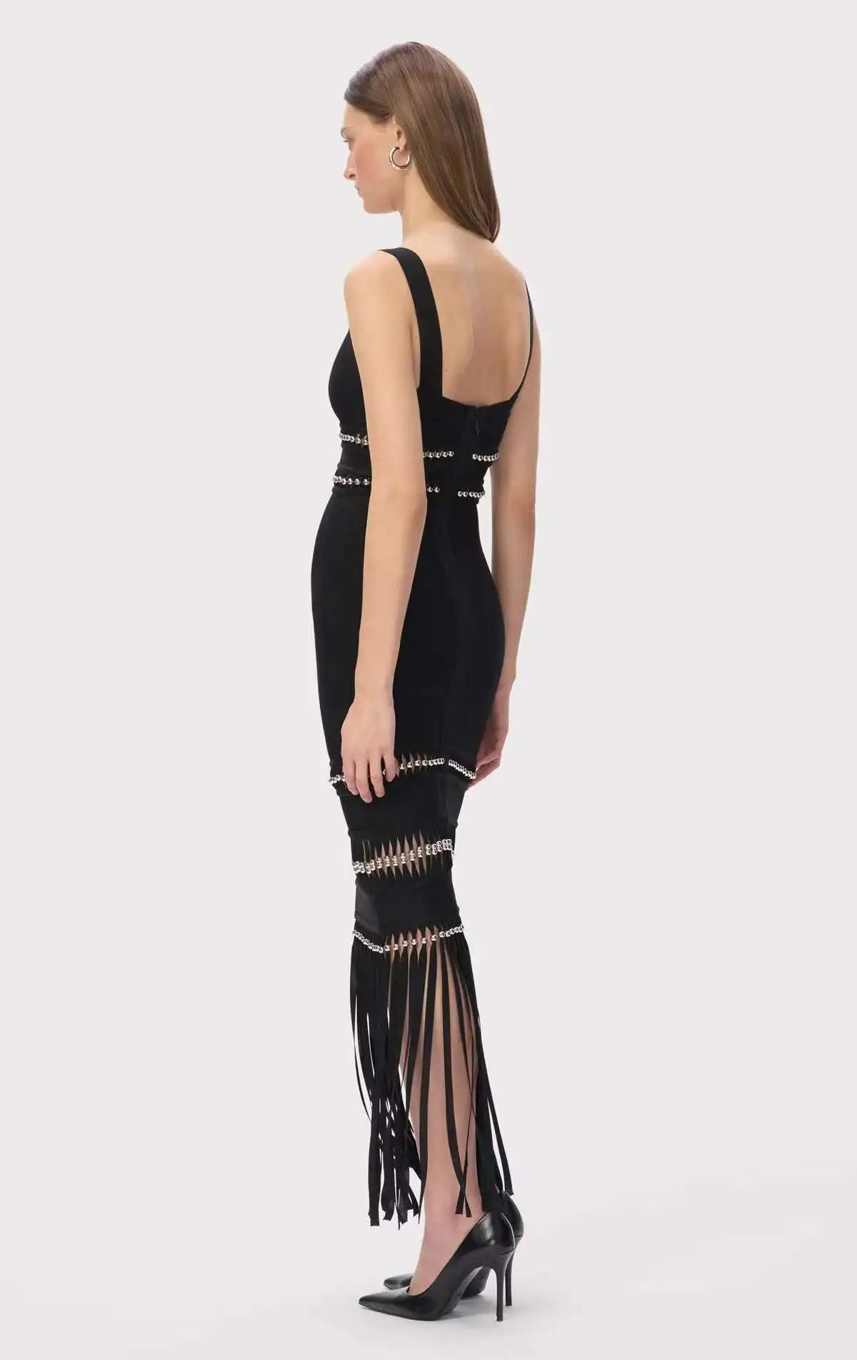 Celebrity Dress Fringe Tassel