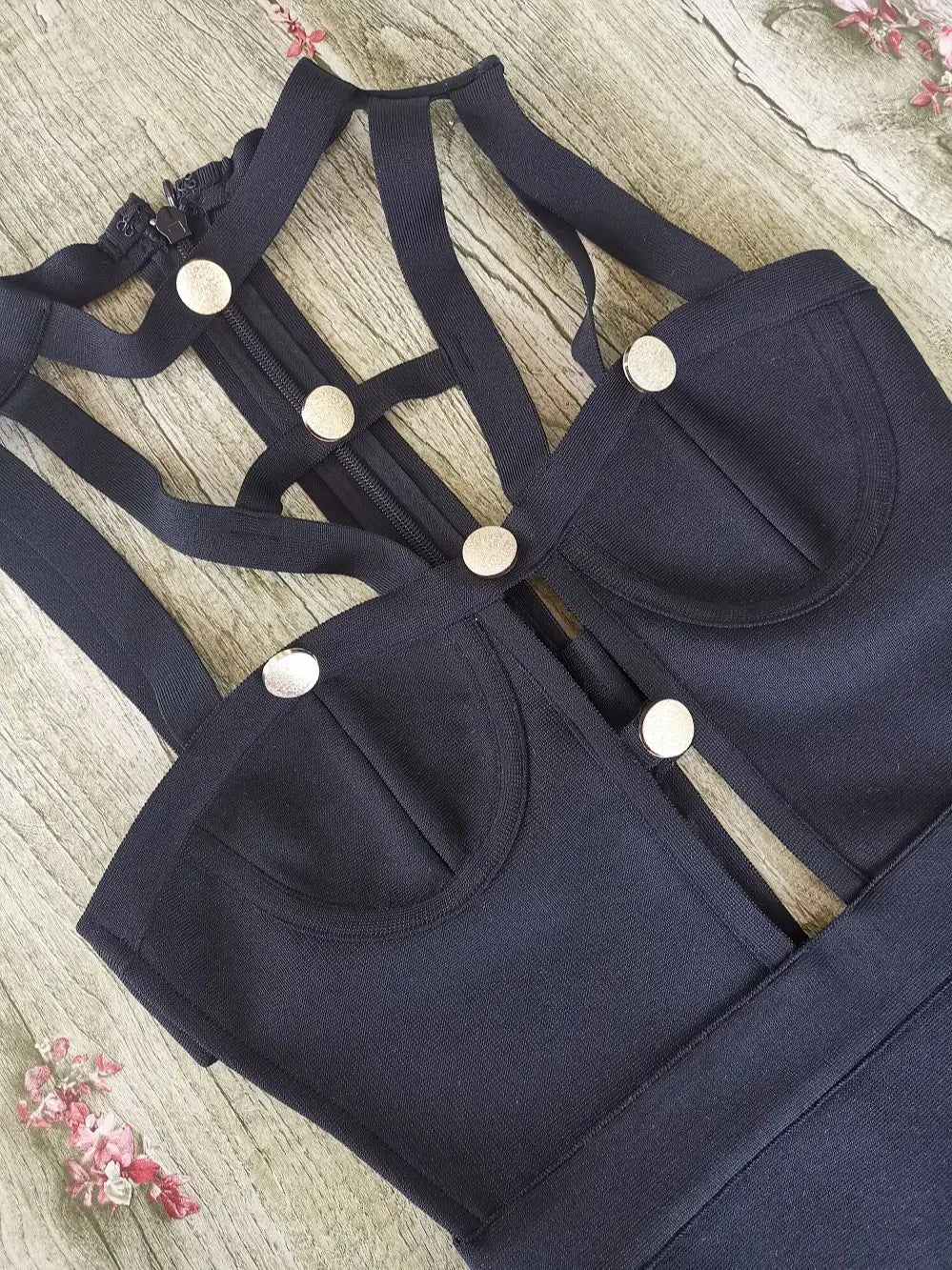 Cut Out Hollow Bandage Dress